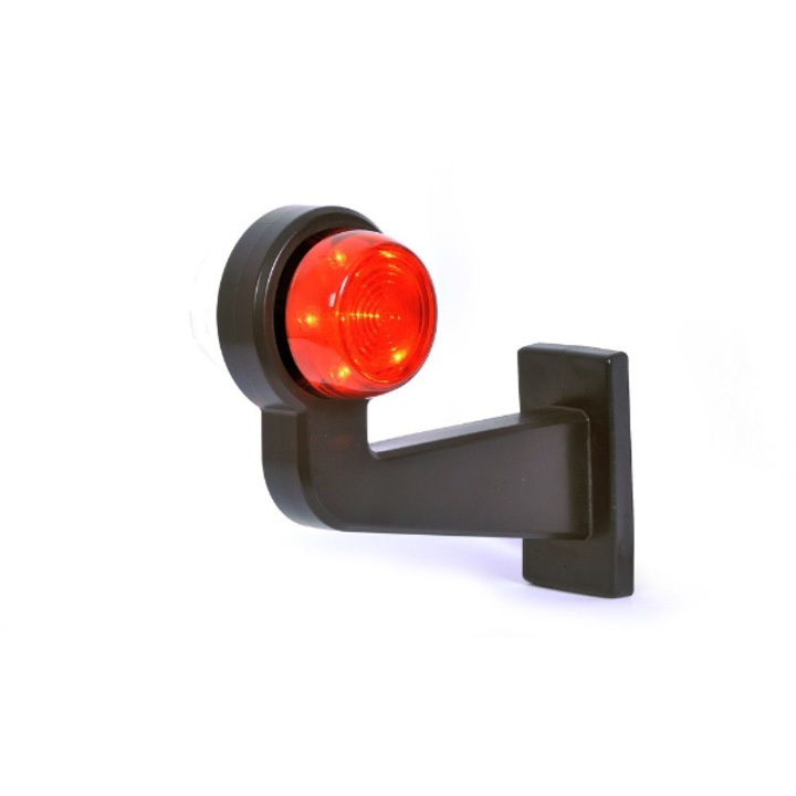 Lampa LED fata-spate pentru contur WAS, Pozitionare stanga, Negru/Rosu