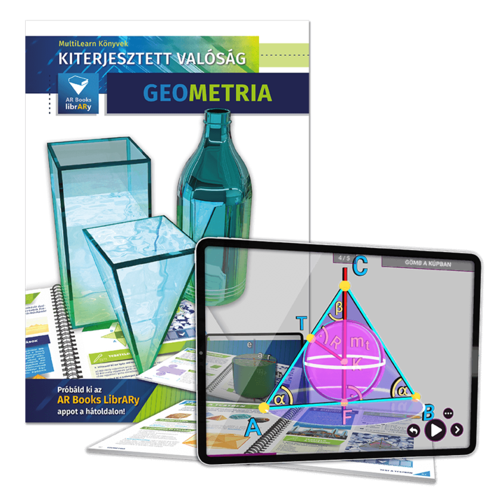 Geometria, ismeretterjesztő könyv, 3D és 2D kiterjesztett valóság (AR) könyv