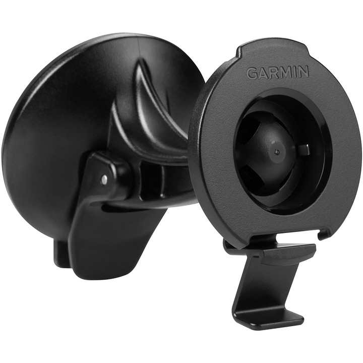 Autós tartó Garmin navigációhoz, tapadókorongos rögzítés, Fekete