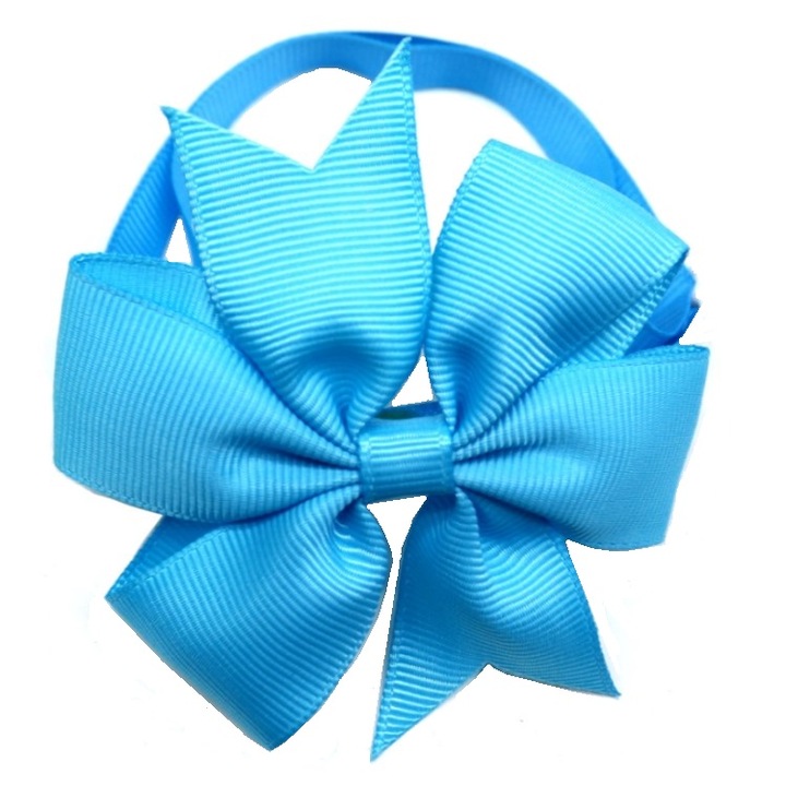 zgarda pentru caini si pisici material textil cu fundita 22-36 cm albastru imagen 10_1_
6