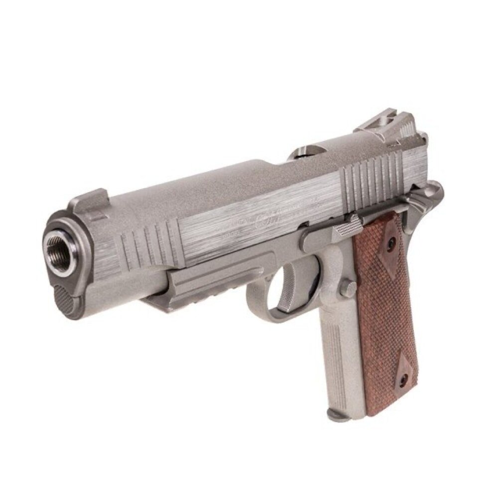 Pistol CO2 Airsoft, Rail Gun Full Metal Stainless, Colt eMAG.ro