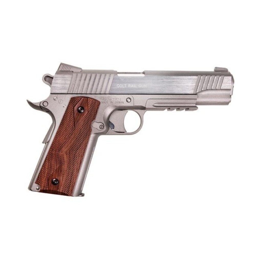 Pistol CO2 Airsoft, Rail Gun Full Metal Stainless, Colt eMAG.ro