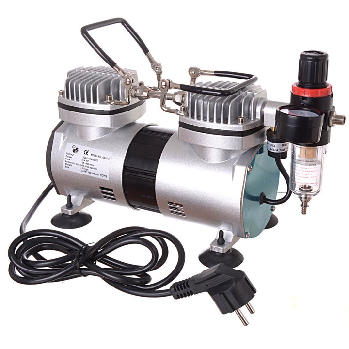Compresor aerograf cu doua pistoane AS-19-2