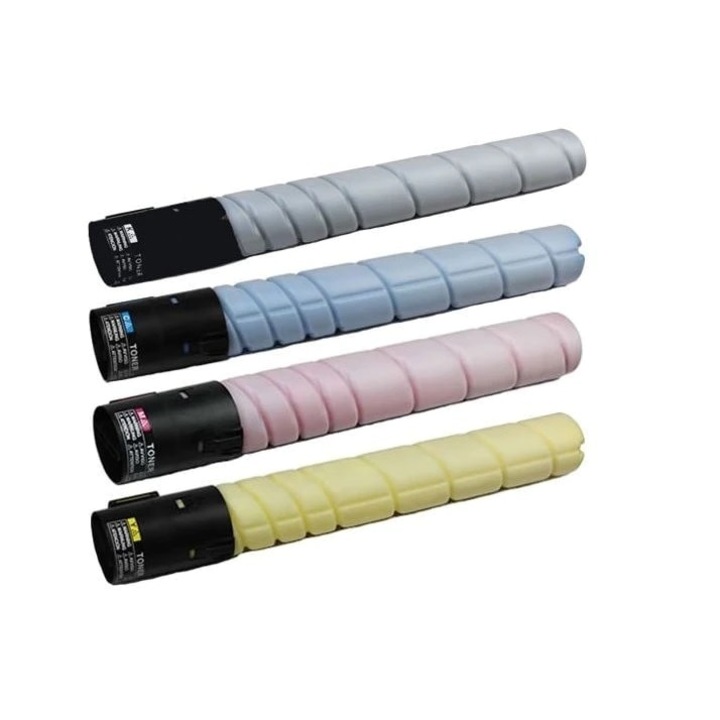 Комплект 4 тонер касети, Mitsubishi, съвместими Konika Minolta TN321 TN221/TN321, 27000 стр., многоцветни, Bizhub C227/C287/C7528/C224/284