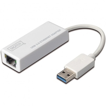 Adaptor USB 3.0 Ethernet Gigabit, Digitus Adaptor USB 3.0 Ethernet Gigabit, Digitus