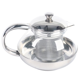 Ceainic sticla cu infuzor Ambition, 0.8 L, Lux Ceainic sticla cu infuzor Ambition, 0.8 L, Lux