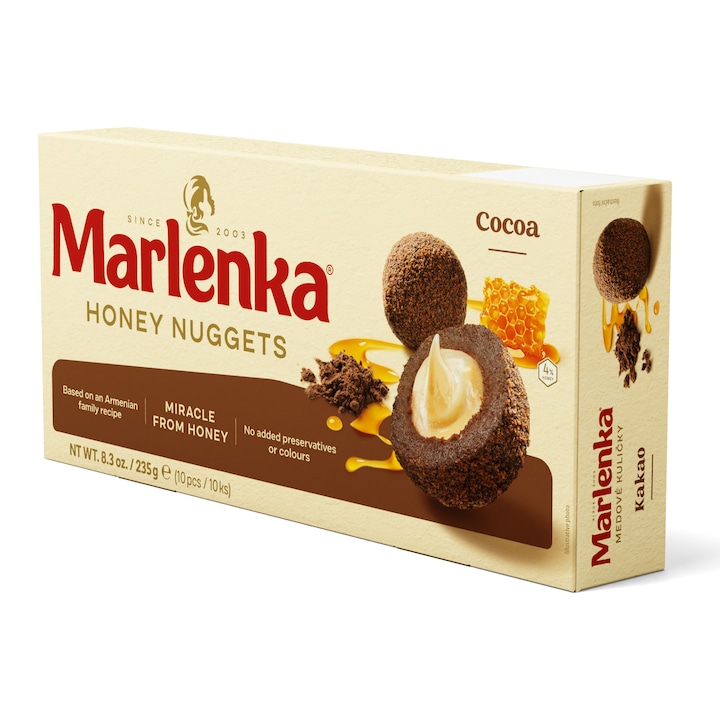 Bile Marlenka cu miere si cacao 235g