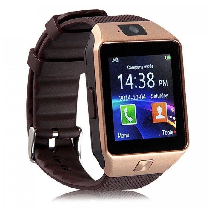 Ceas Smartwatch Telefon, CRT S PLUS, Gold Camera, Carcasa Metalica , Bluetooth, Pedometru, Monitorizare Somn