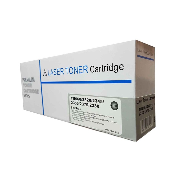 Cartus toner compatibil cu Brother TN2320 DCP L2500 L2520 L2540 L2560 L2300 L2340 L2700 L2720 Negru 2600 pagini