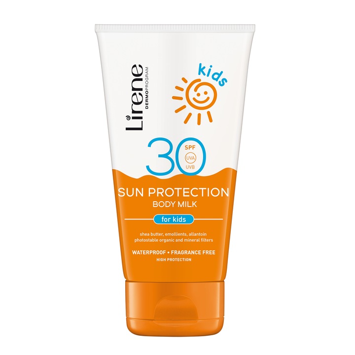 Слънцезащитно мляко, За тяло, Деца, SPF 30, 185 мл