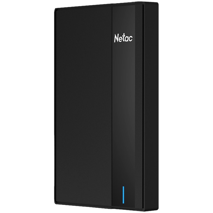 Netac hordozható merevlemez, K331, 1TB, USB3.0, fekete, NT05K331N-001T-30BK