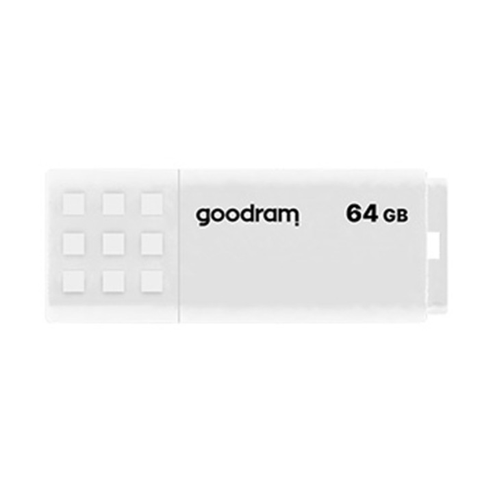 Memorie USB Goodram UME2, 64GB, USB 2.0, Alb, UME2-0640W0R11