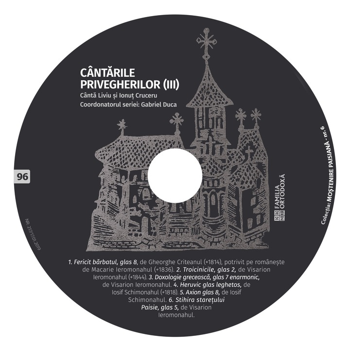 Cantarile Privegherilor III - CD 96