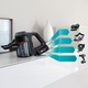 Aspirator vertical Bosch Unlimited 7, BBS712A, autonomie 40min, 3 trepte de putere, 0.4L, 19.84 Kwh/an, perie allFloor Dynamic Power cu LED-uri, motor TurboSpin, tija flexibila, functie Quick Stand, 2 acumulatori, graphite
