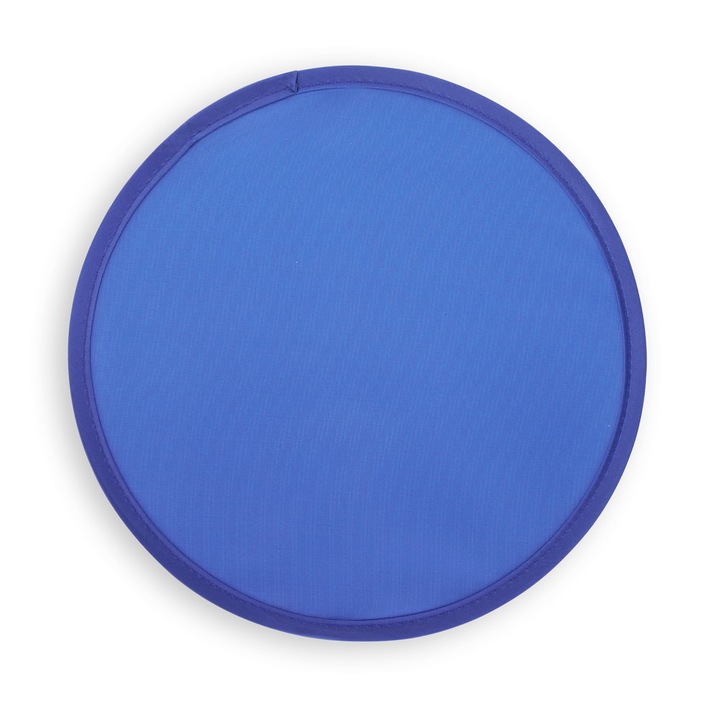 Интерактивна играчка, летящ диск, сгъваем, семпъл модел, цветен модел, син, 250 мм, калъф Dalimag