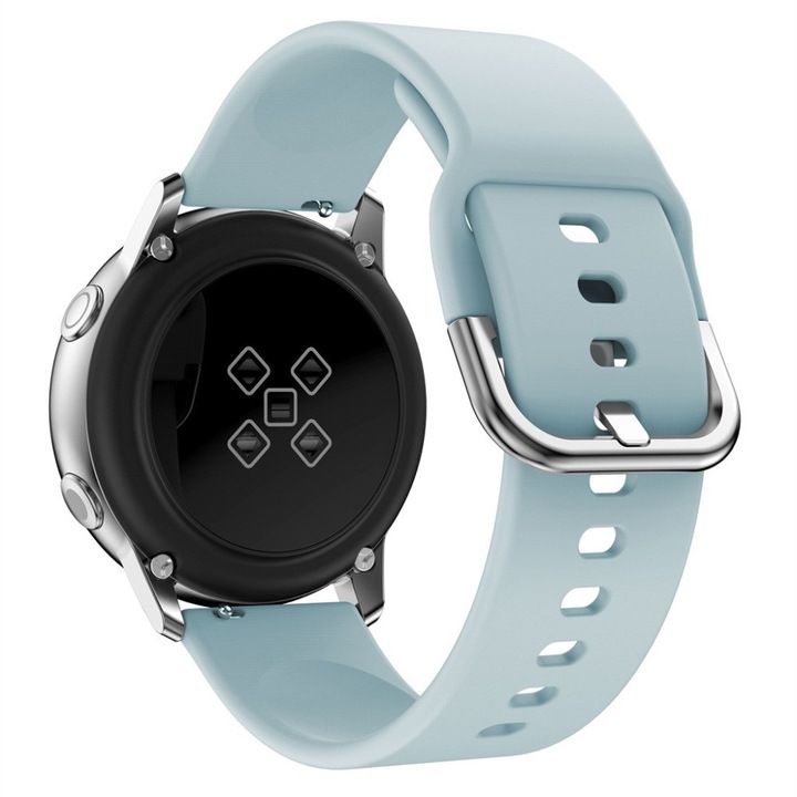 Curea din silicon, 20mm, Compatibila cu Huawei GT 3 42mm/ GT 3 Pro 43mm, Baby Blue