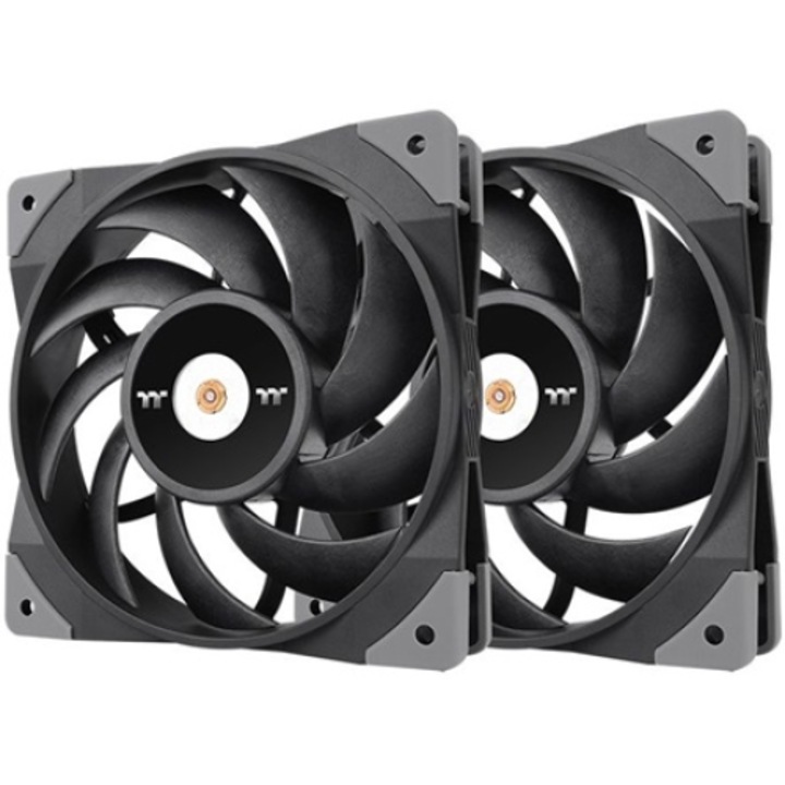 Set de 2 ventilatoare PC Thermaltake CL-F082-PL12BL-A, Toughfan 12, 120x120x25mm