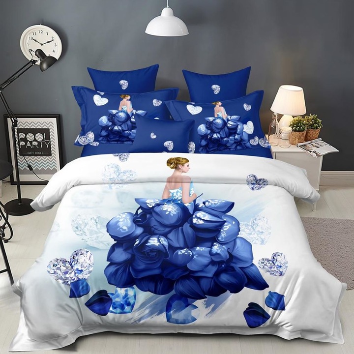 Dupla ágynemű, többszínű, Casa de Vis, A2-03