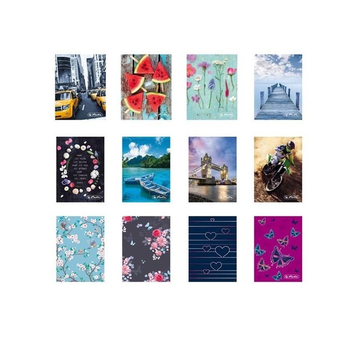 Herlitz kapcsos 10 betétes 12 design bankkártyatartó