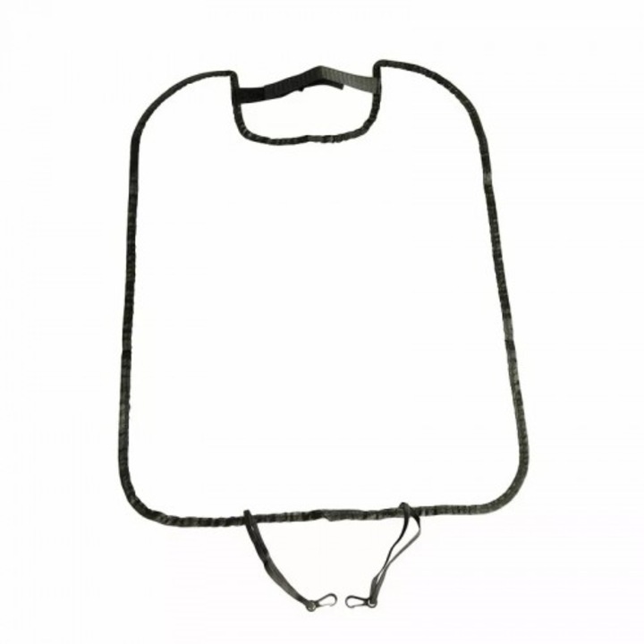 TRB, univerzális ülésvédő háttámlára, autóülés védő, ülésvédő fólia fekete-átlátszó