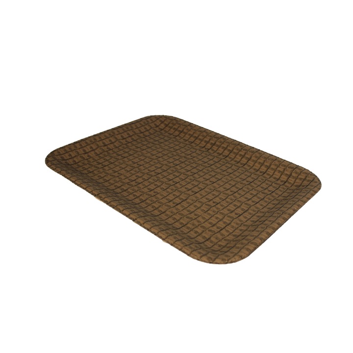 Tava, Signature Home Collection, Piele ecologica, 33x25 cm, Maro