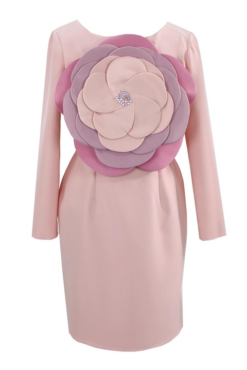 ambar studio, Ruha virágos rátéttel az elején, Rózsaszín