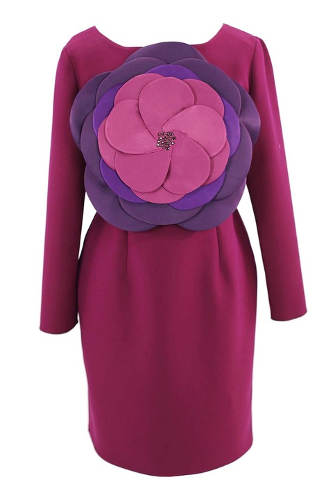 ambar studio, Ruha virágos rátéttel az elején, Lila