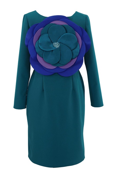 ambar studio, Ruha virágos rátéttel az elején, Türkiz