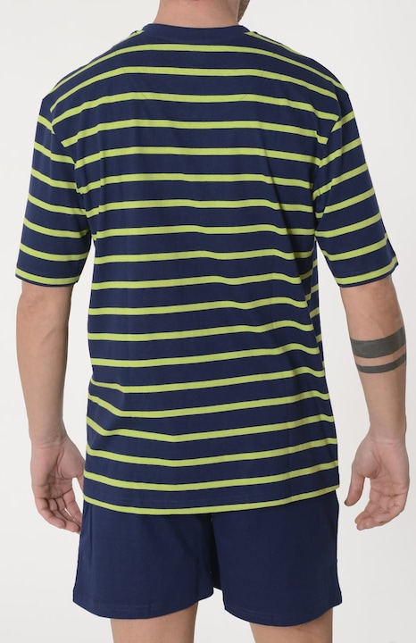 Pijamale Barbati Scurte Tricot Dungi, 3033-40, 100% Bumbac, L INTL, EL BÚHO NOCTURNO