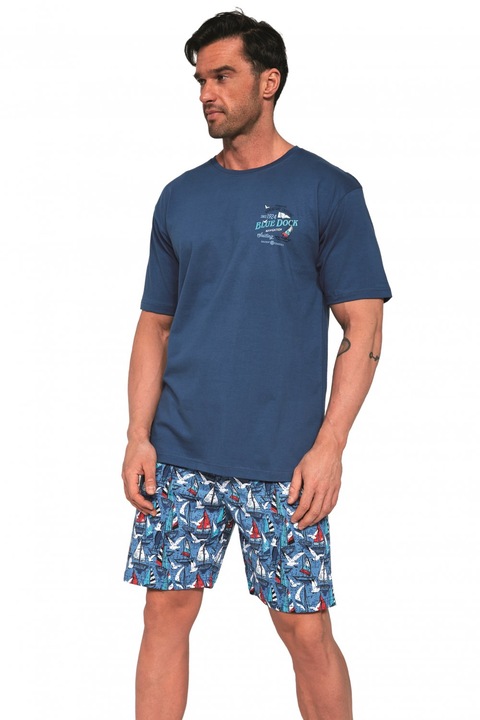 Férfi pizsama 326/104, farmer, L