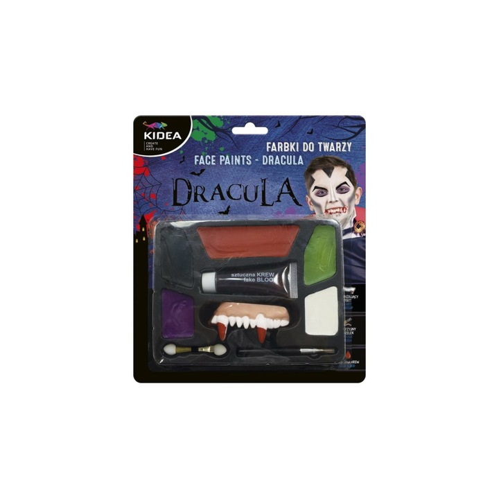 Kidea 5 színű arcfesték készlet - Dracula