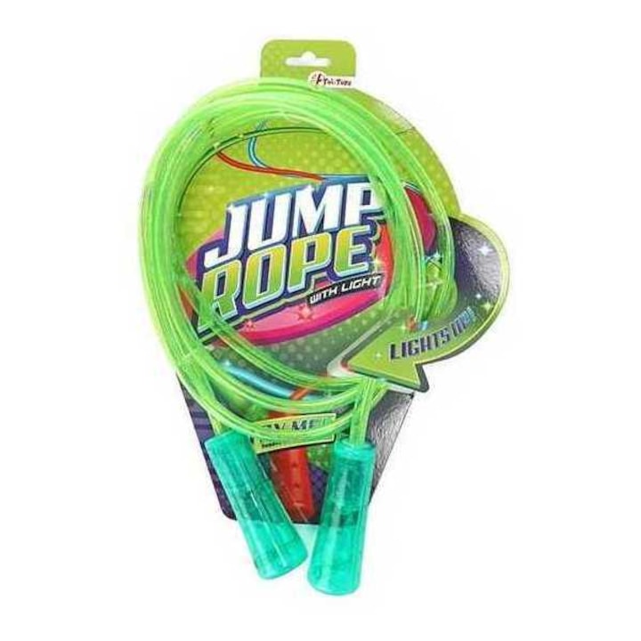 Coarda de sarit cu lumini 210 cm, Toi-Toys, Verde