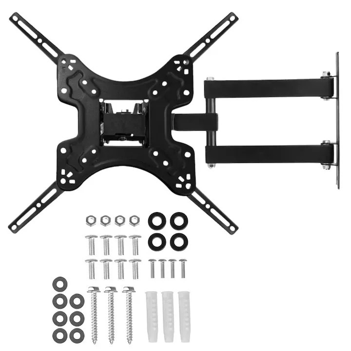 Suport tv ajustabil cu brat cu diagonala reglabil 14-55'', pentru tv LCD, LED plate sau curbate, 117