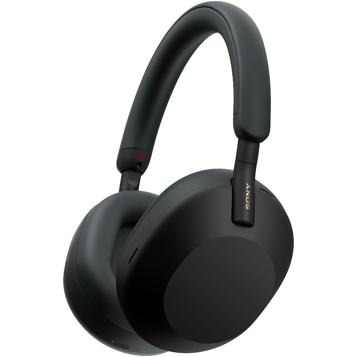 Слушалки Over the Ear Sony WH-1000XM5S, Wireless, Bluetooth, Noise cancelling, Автономия на батерията 30 часа, Микрофон, Черен