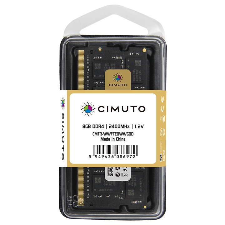 Памет Ram лаптоп Cimuto 8 GB DDR4, 2400 Mhz, CL17, He Ecc