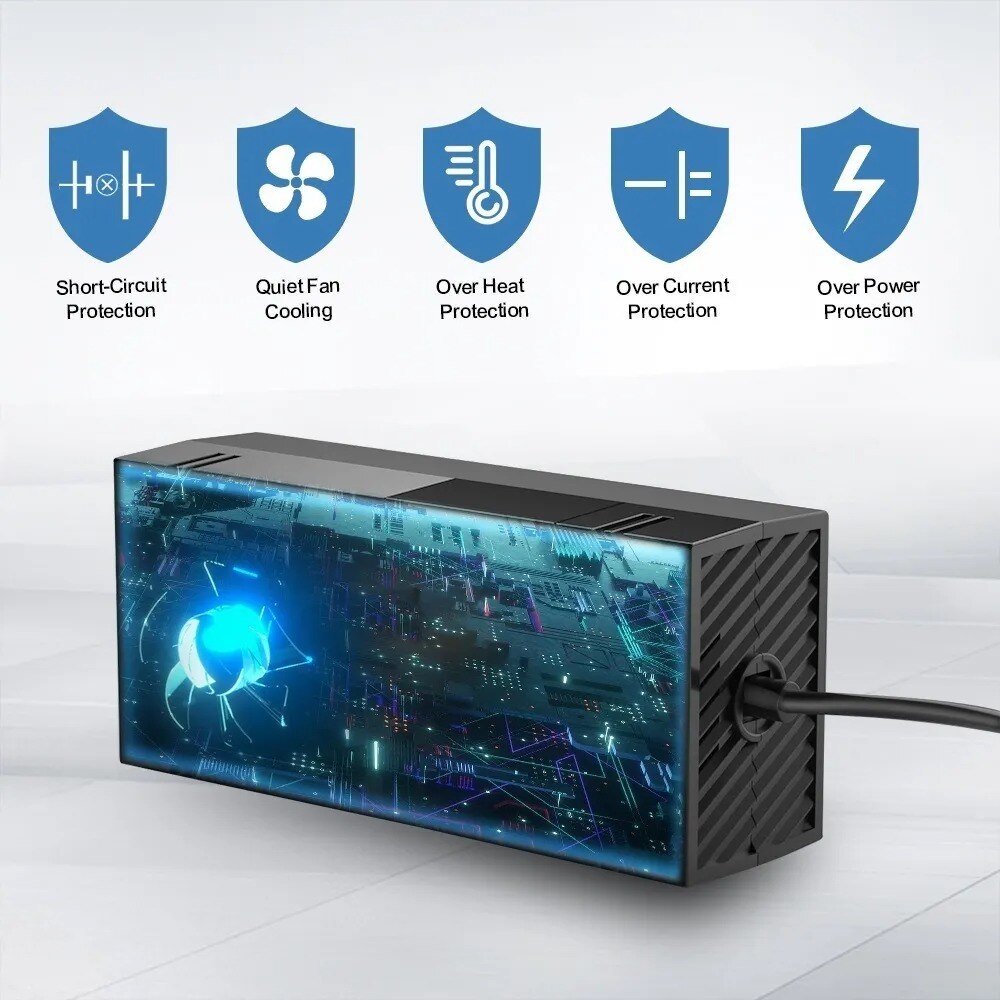 AC адаптер за Xbox One, AC100-240V, С щепсел EU, Черен - eMAG.bg