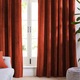 Set draperii din catifea cu rejansa transparenta cu ate pentru galerie, Madison, 200x230 cm, densitate 700 g/ml, Spice orange, 2 buc