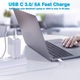 Комплект зарядно устройство, с кабел, За MacBook Pro 13/15'', USB тип C, 87 W, Бял