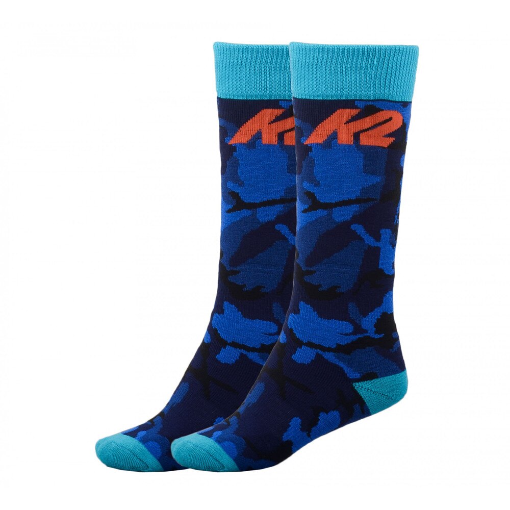 Set 2 sosete copii ski/snowboard K2 All Mountain Junior, 27-30, Blue