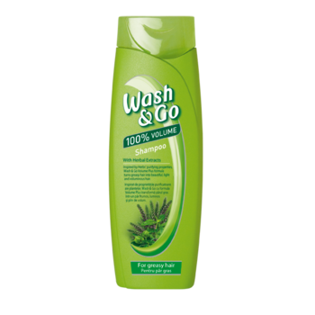 Sampon Wash&Go pentru par gras cu extract de ierburi, 200ml Sampon Wash&Go pentru par gras cu extract de ierburi, 200ml