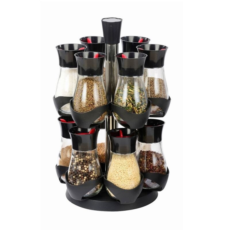 Set 12 condimente cu suport rotativ, Grunberg