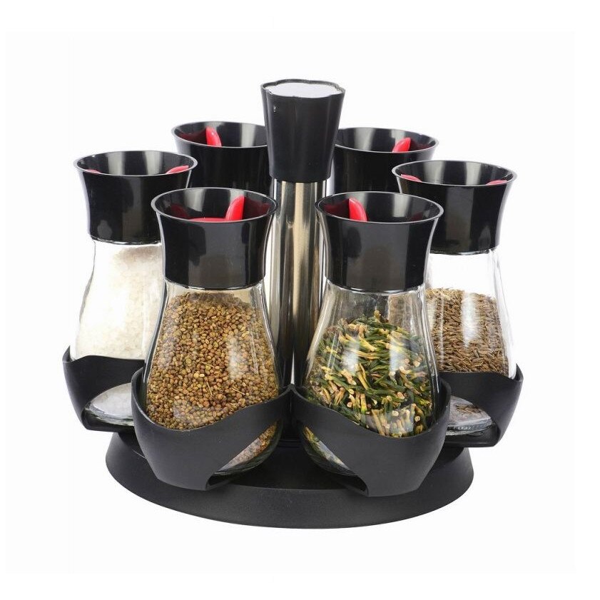 Set 6 condimente cu suport rotativ, Grunberg