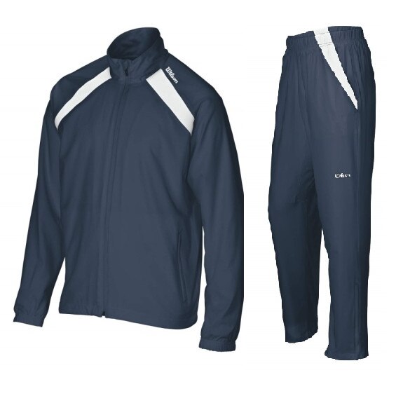 Trening Wilson Woven Warm-up pentru baieti, Navy/Alb, S
