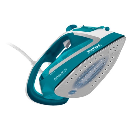 Fier de calcat Tefal FV5737E0 EasyGliss Plus, 2500W, talpa Durilium Airglide, jet de abur 45g/min, rezervor apa 270ml, auto-off, turcoaz