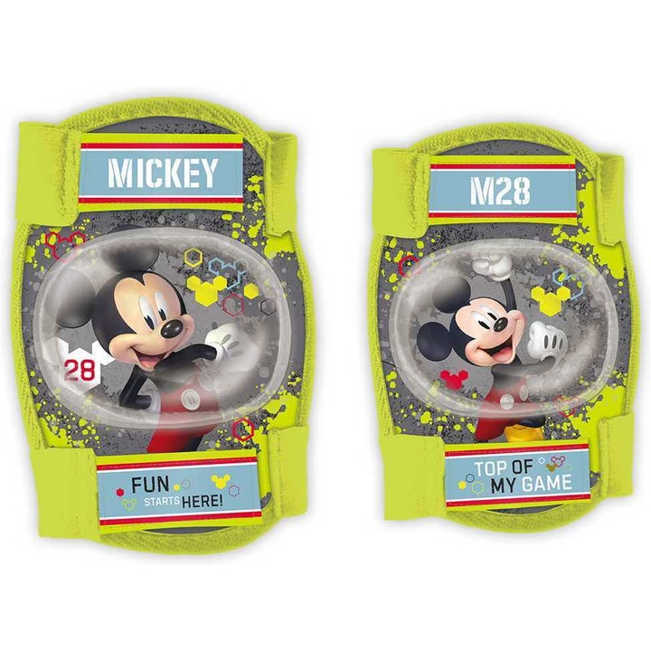 Karfavédő készlet Térdvédők Mickey Fun, Seven, Green