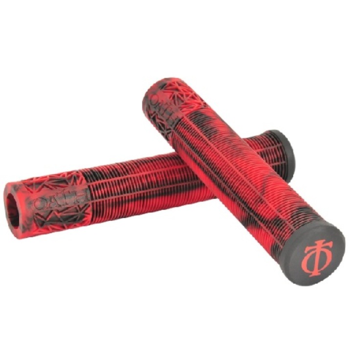 Set mansoane tricicleta, Oath, Bermuda Grips 165mm, Red/Black Marble