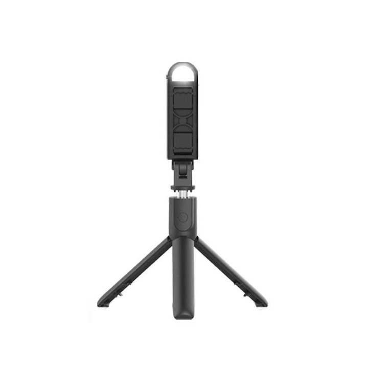 Селфи стик, Телескопичен, ABS/Неръждаема стомана, 105 см, Черен