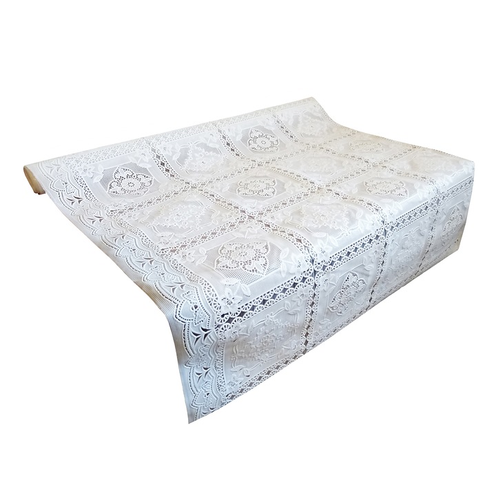 Мушама Natalia Design, Водоустойчив PVC, 49x100 см, Бял