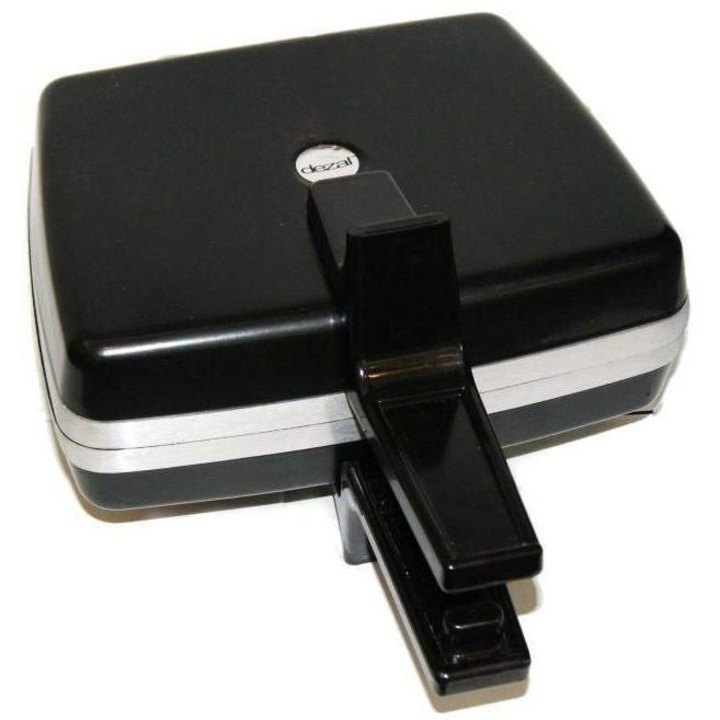 Гофретник Dezal 301.5, 2 правоъгълника, 1300 вата, черен