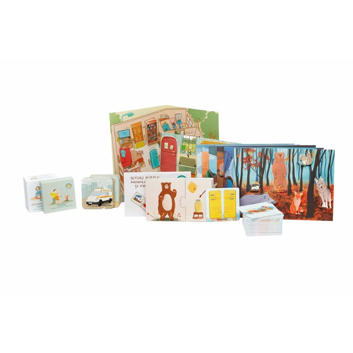 Kit de dezvoltare a vorbirii pentru copii - Cuvinte, Pachet format din 5 jocuri educative